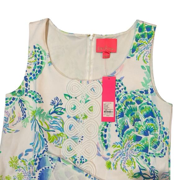Lilly Pulitzer NWT Women's Size 8 Sammi Romper Dress in Resort White Preppy Blue - Picture 5 of 11